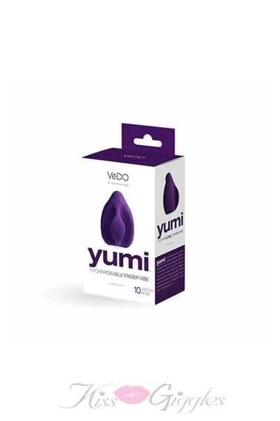Yumi Rechargeable Finger Vibe - Deep Purple