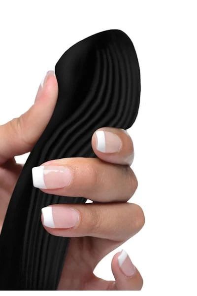 7 modes bendable silicone clit stimulating rabbit vibrator - black