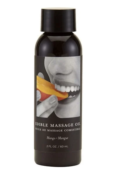 Mango Edible Massage Oil with Skin Conditioning 2 Oz Bottle