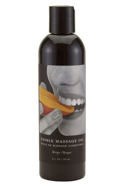 Mango Edible Massage Oil with Skin Conditioning 8 Oz Bottle