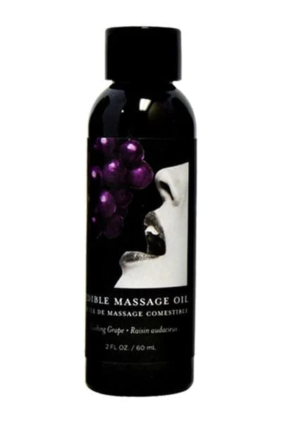 Gushing Grape Edible Massage Oil with Skin Conditioning 2 Oz