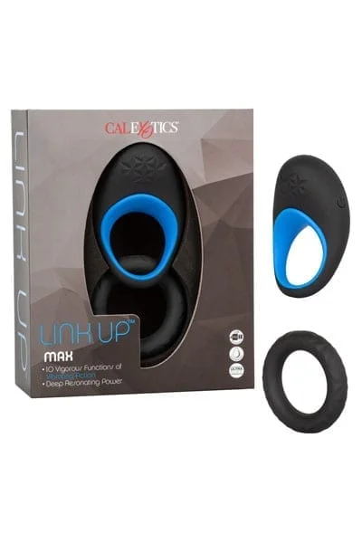 Link Up Max Vibrating Cock Ring with 10 Clit Stimulation Functions