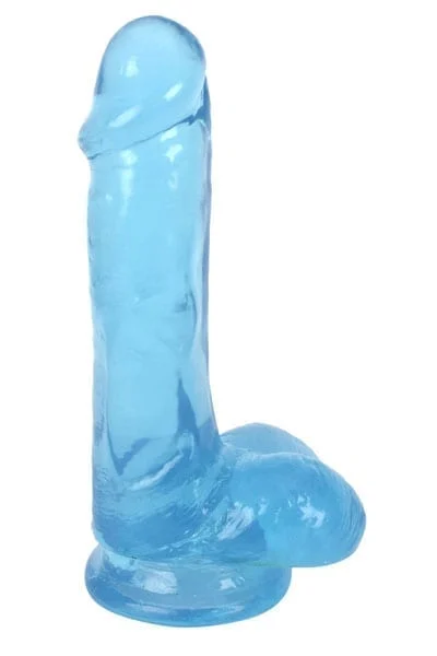 6 Inch Cock with Balls Suction Mounted Dildo - Lollicock Berry Ice