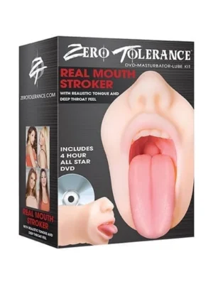 Realistic Mouth Stroker with Tongue for Deep Throat Blowjob