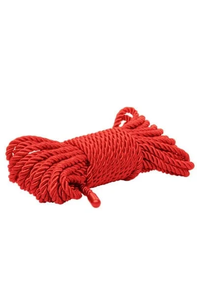 32. 75ft silky red rope shibari restraint scandal bdsm rope