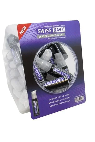 Sensual Arousal Lubricant Gel Swiss Navy 1oz 50pc Fishbowl