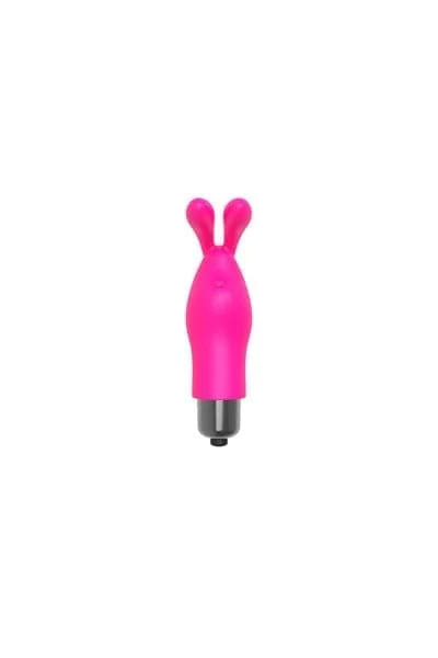 The 9's Discreet Bunny Finger Bullet Vibrator Clit Stimulator - Pink