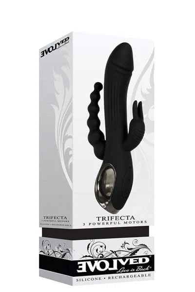 Trifecta vibrator vaginal & anal stimulate 3 erogenous zones at once