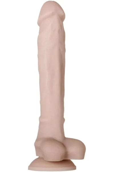 10.5 Inch Realistic Cock with Balls Suction Cup Poseable Dildo