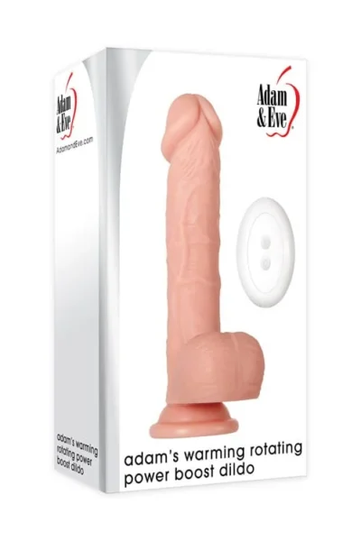 7.5 Inches Long Thick Dildo with Warming Rotating Boost
