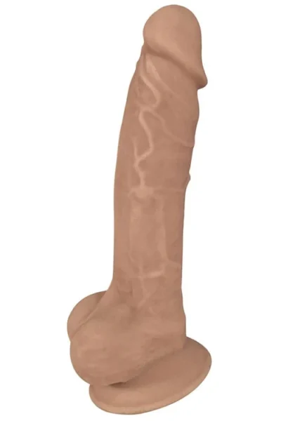 7 inch microwaveable dildo with balls & elite suction cup base
