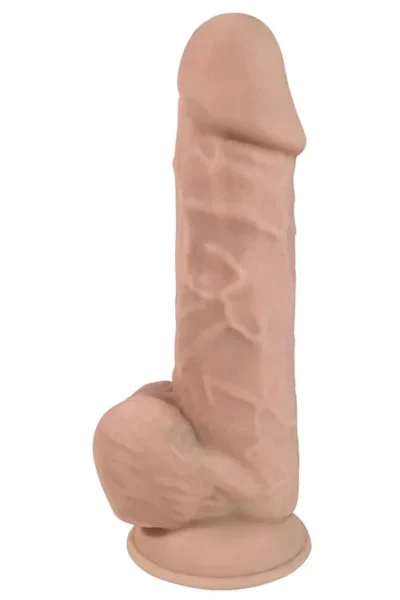 8 Inch Realistic Cock with Balls & Suction Cup Base Dildo - Vanilla