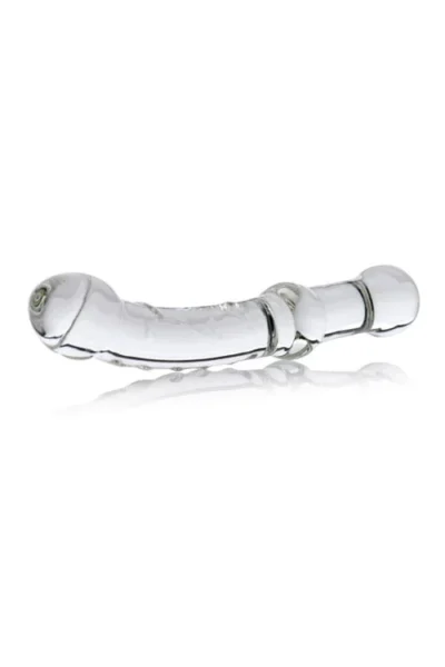 9 Inches Long Glass Dildos with Grip Handle Prana Thrusting Wand