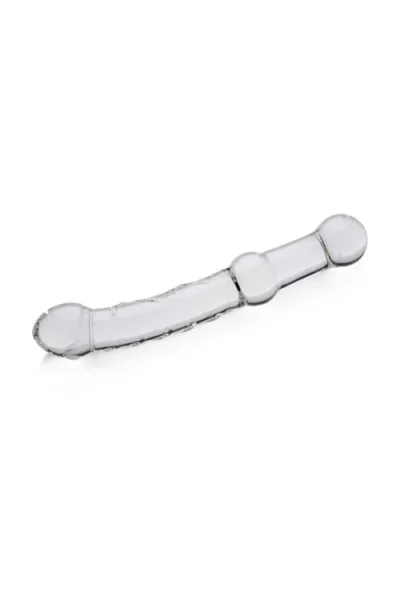 9 Inches Long Glass Dildos with Grip Handle Prana Thrusting Wand