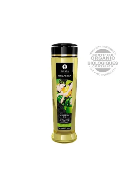 Exotic Green Tea Organica Erotic Massage Oils - 8 Fl. Oz.