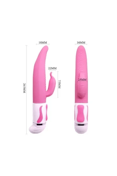 Flexible Rabbit Vibrator Twisting Clit Stimulator Pretty Love - Pink