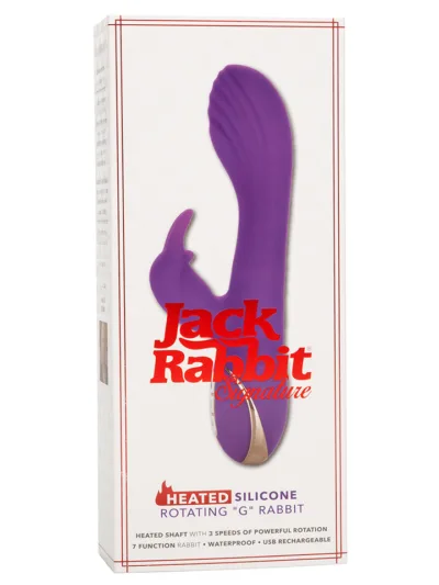 Heated Jack Rabbit Vibrator G-Spot Stimulator Rotating Head