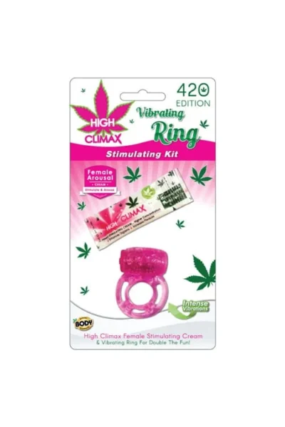 High Climax Vibrating Cock Ring & Stimulating Gel Kit