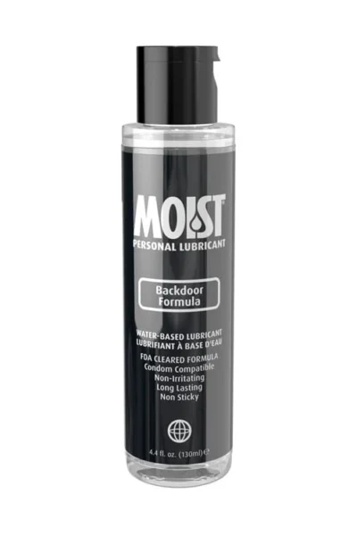 Moist Anal Personal Water-Based Lubricant - Backdoor Formula 4.4 Oz