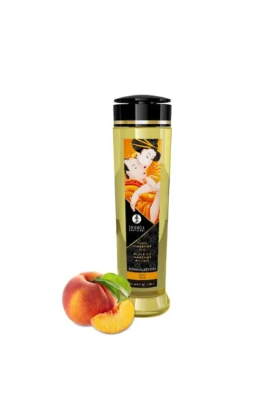 Peach Fragance Erotic Massage Oils - Stimulation - 8 Fl. Oz.