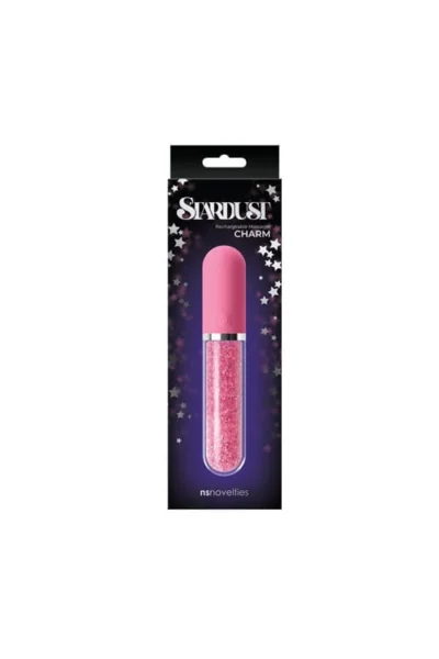 Rechargable Mini Vibrator Clit Massager Glass Vibrator - Pink