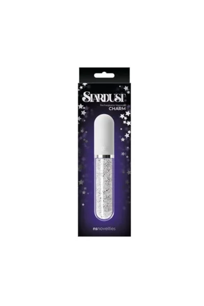 Rechargable Mini Vibrator Clit Massager Glass Vibrator - White