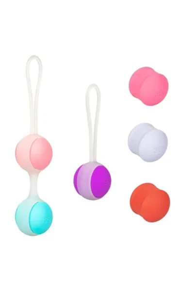 She-Ology Interchangeable Colorful Weighted Kegel Ball Set
