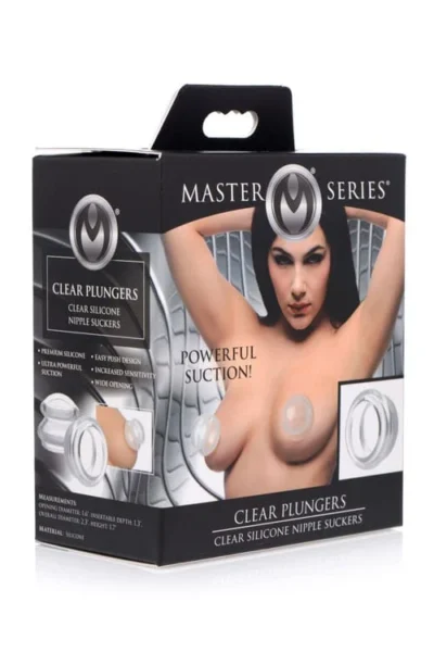 Silicone Nipple Suckers Clear Ultra-Powerful Suction Plungers