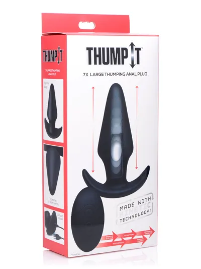 Thump It Large Tapered Butt Plug with Tapered Tip Anal Plug