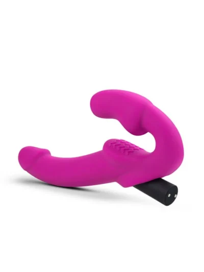 10 Functions Strapless Silicone Dildo G spot Stimulator - Pink