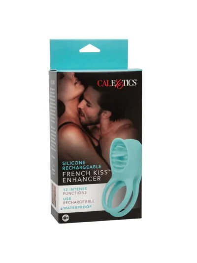 12 Functions Cock Ring with French Kiss Clitoral Stimulation Enhancer