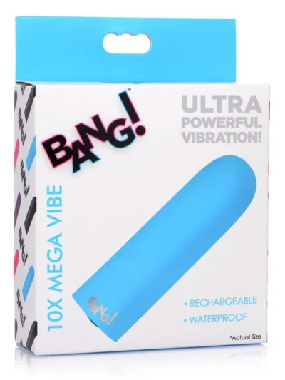 3.5 Inch Mega Bullet Vibrator Clit & Vagina Stimulator - Blue