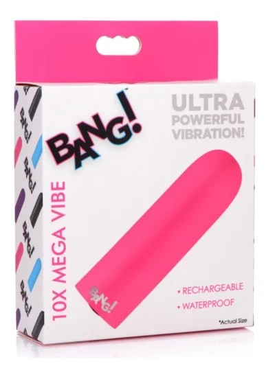 3.5 Inch Mega Bullet Vibrator Clit & Vagina Stimulator - Pink