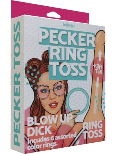 3 Foot Inflatable Pecker Ring Toss Game Bachelor & Bachelorette Party
