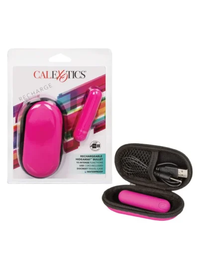 3-inch Mini Bullet Vibrator with Discreet Travel Case - Pink