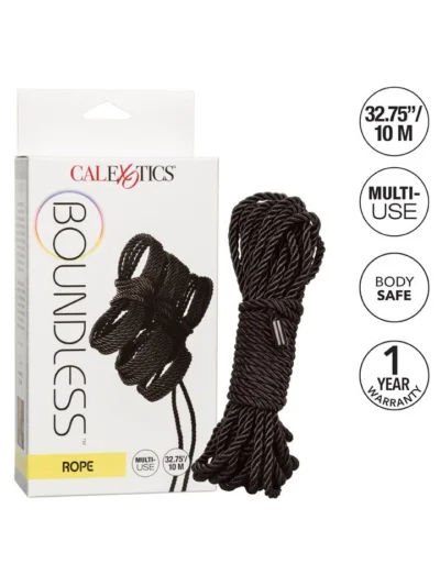 32 Ft Bondage Rope Soft & Comfortable Couples Fetish Toys - Black
