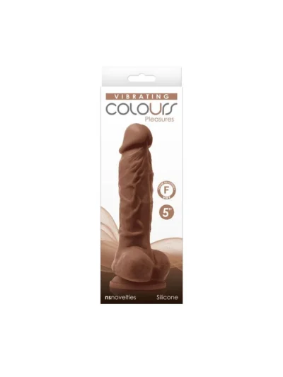 5 Inch Dildo Realistically Cock with Suction Cup Base - Brown