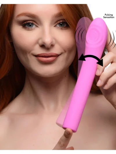 7.5 inches Pulsing G-Spot Vibrator with 9 Functions - Pink Vibe