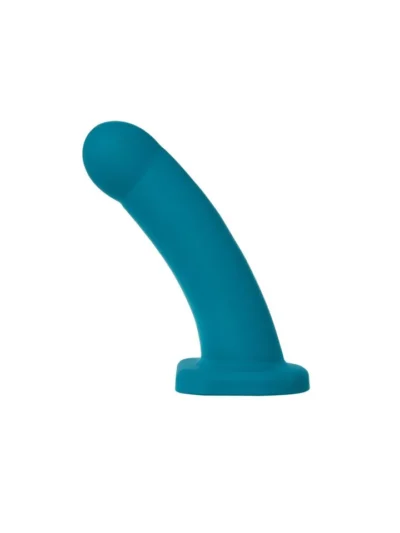 8 Inch Curved Vibrating Hollow Dildo with 5 Functions - Emerald