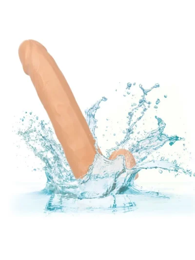 8 Inch Dildo Realistic Cock with Balls & Suction Cup Base - Ivory