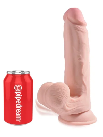 9 Inch Dong Realistic Cock with Swinging Balls & Suction Cup
