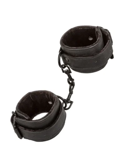 Bondage Restraint Adjustable Wrist Cuffs with O-Rings Swivel Design