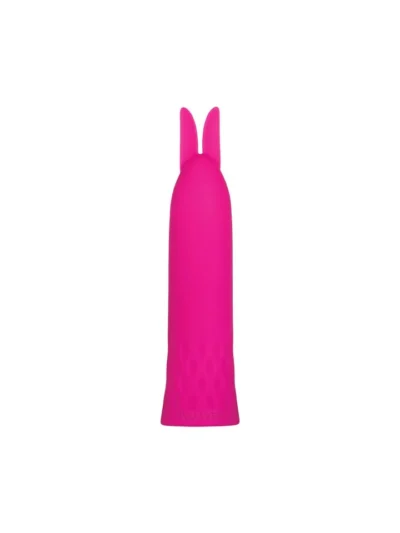 Bullet Vibrator with Floppy Bunny Ears Clitoral Stimulator - Pink