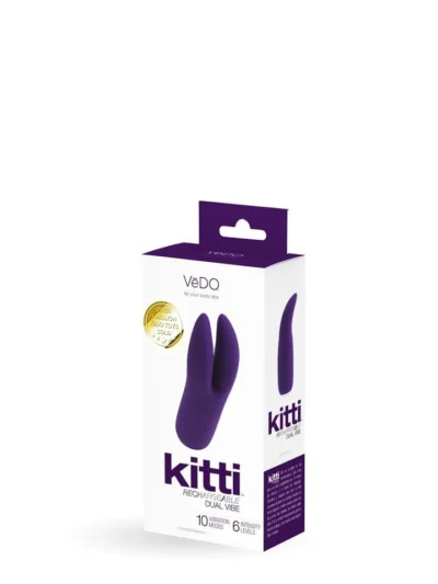 Clit Vibrator Kitti Rechargeable Dual Clit Vibe - Deep Purple