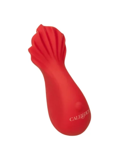 Clitoral Vibrator with Textured Scalloped Tip Red Hot Fuego