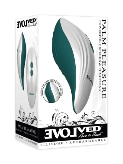 Curved Vibrator Palm Sized Massager 7 Speeds Waterproof