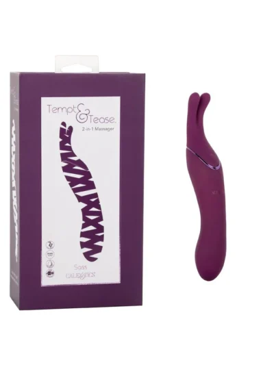 Dual Sided Clit & Vaginal Vibrator with G-spot Tip Tempt & Tease Sass
