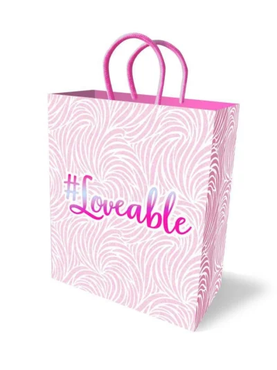 Gift Paper Bags with Handles Gift Bag Size 9x4x11 #Loveable