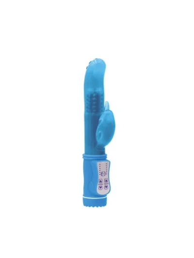 Rabbit Vibrator Vagina & Clit Stimulator Glow-In-The-Dark Blue