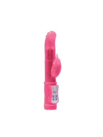 Rabbit Vibrator Vagina & Clit Stimulator Glow-In-The-Dark Pink